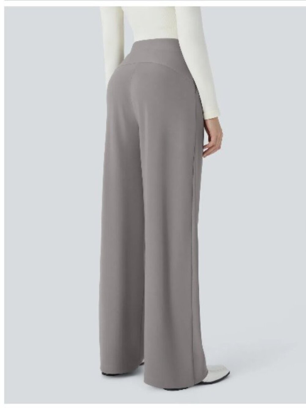 Halara Flex™ High Waisted Body Sculpt Waist-Slimming Pocket Wide Leg Micro Waffl - Picture 3 of 3